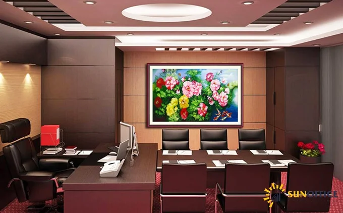 Chọn vị trí treo tranh phù hợp trong văn phòng